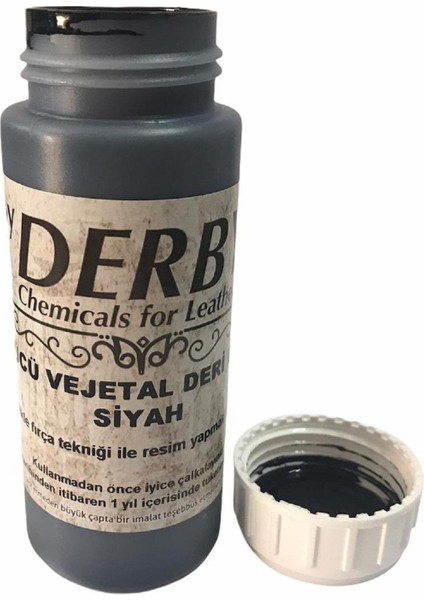 Vejetal Vaketa Deri Için Örtücü Boya 100ML (Leathercraft, Deri Hobi)