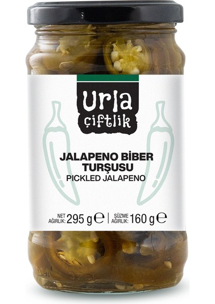 Urla Çiftlik Jalapeno Biber Turşusu 295 gr