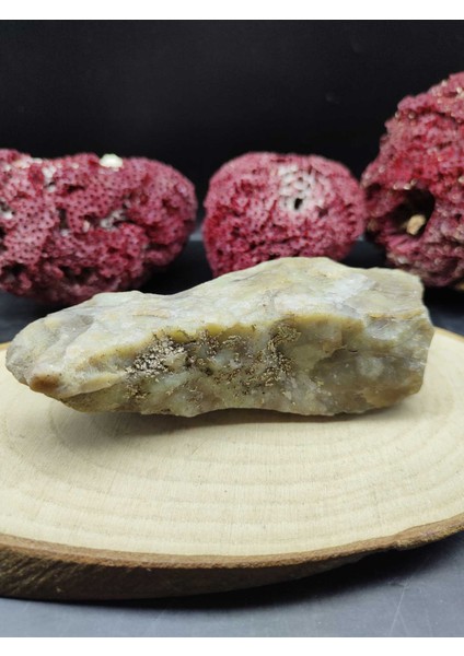 Aventurin Ham Doğal Taş Kaya (Sertifikalı)