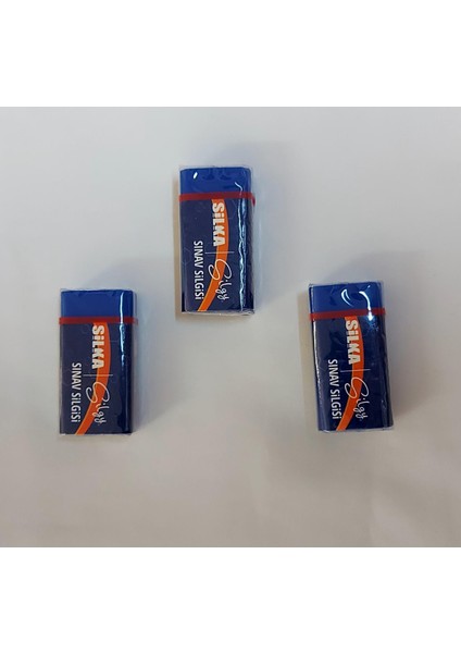 Exam Silgi Mavi Sınav 3 Adet Orta Boy