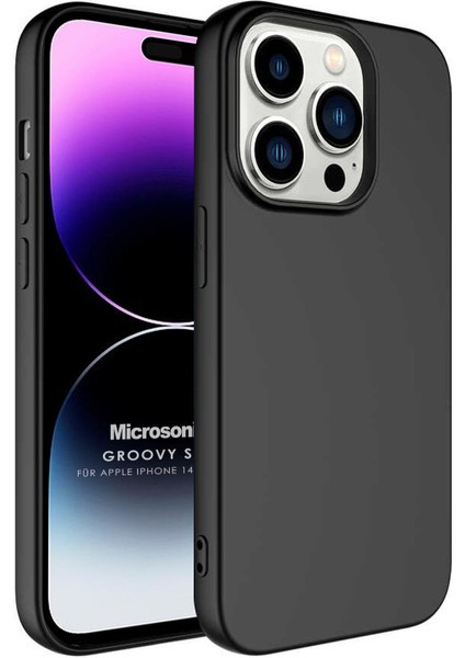 Apple iPhone 14 Pro Max Kılıf Groovy Soft Siyah