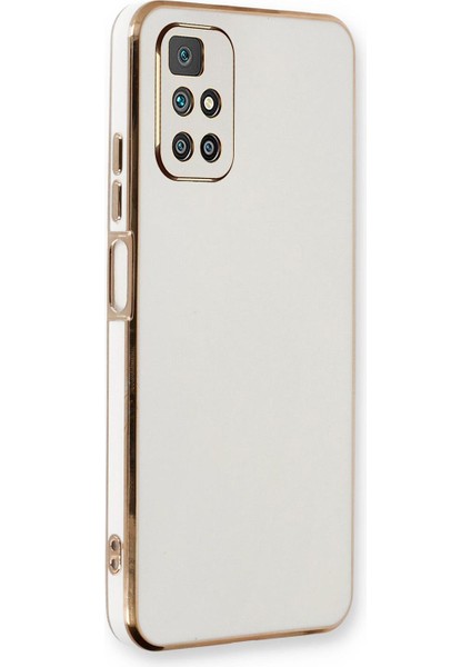 Xiaomi Redmi 10 2022 Kılıf Olive Plated Beyaz