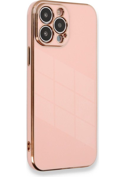 Apple iPhone 13 Pro Max Kılıf Olive Plated Pembe