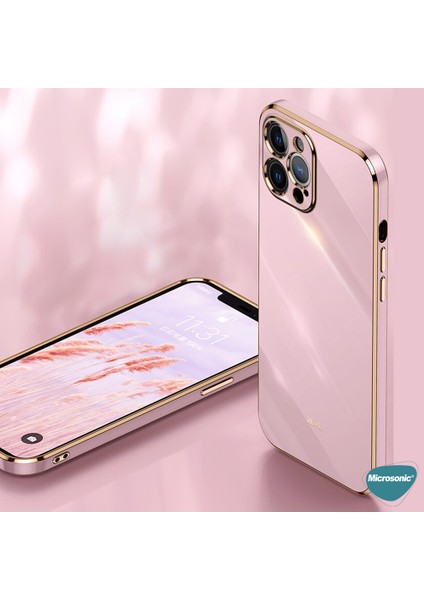 Apple iPhone 13 Pro Max Kılıf Olive Plated Pembe