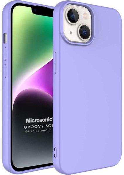 Apple iPhone 14 Kılıf Groovy Soft Lila
