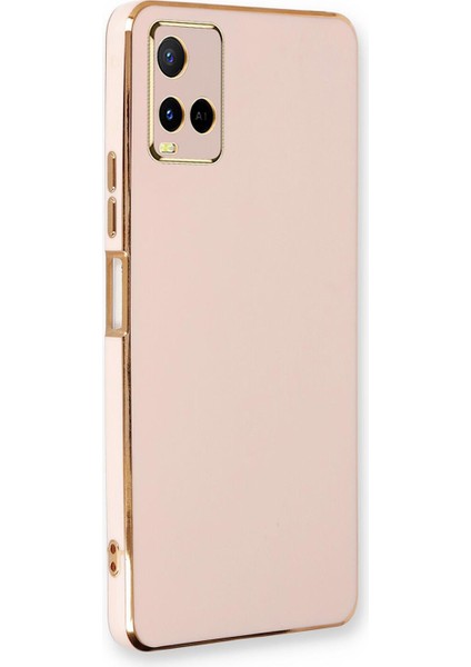 Vivo Y33S Kılıf Olive Plated Pembe