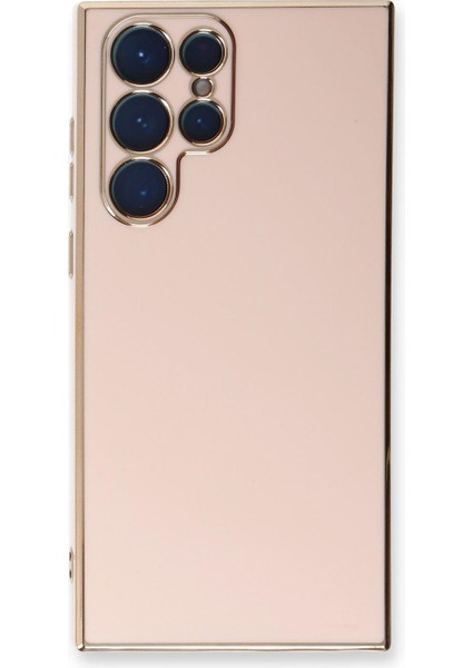 Samsung Galaxy S22 Ultra Kılıf Olive Plated Pembe