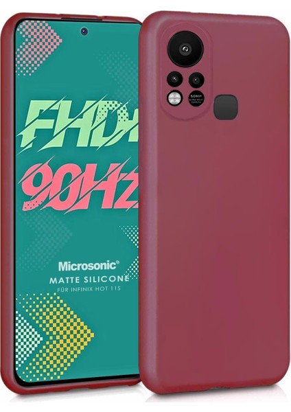 Matte Silicone Infinix Hot 11S Kılıf Mor