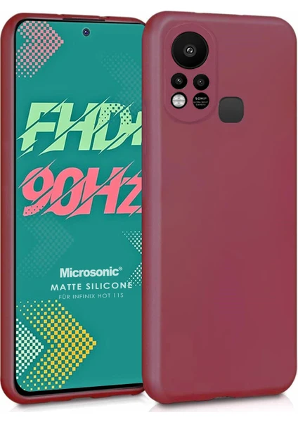 Matte Silicone Infinix Hot 11S Kılıf Mor