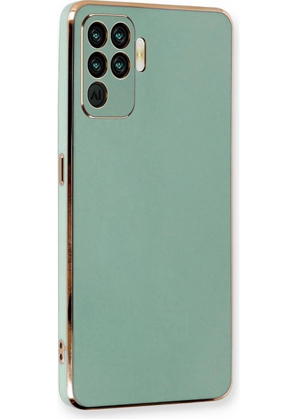 Oppo Reno 5 Lite Kılıf Olive Plated Yeşil