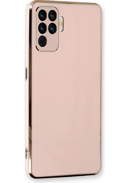 Oppo Reno 5 Lite Kılıf Olive Plated Pembe