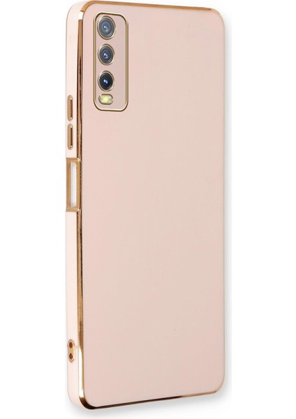 Vivo Y20S Kılıf Olive Plated Pembe