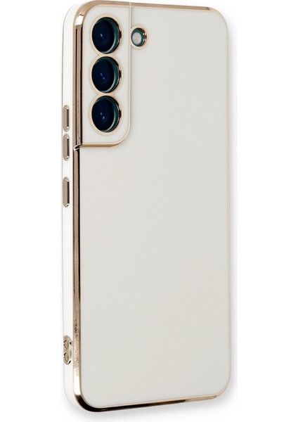 Samsung Galaxy S21 Kılıf Olive Plated Beyaz