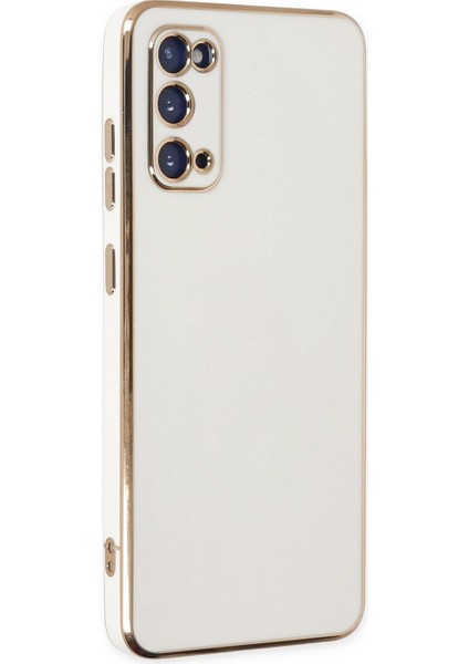 Samsung Galaxy S20 Kılıf Olive Plated Beyaz