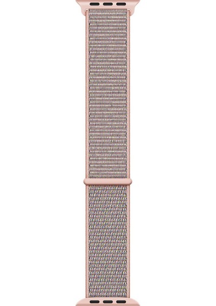 Apple Watch Series 8 45MM Hasırlı Kordon Woven Sport Loop Rose Gold