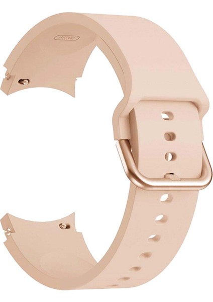 Samsung Galaxy Watch 5 44MM Kordon Solid Silicone Band Pembe