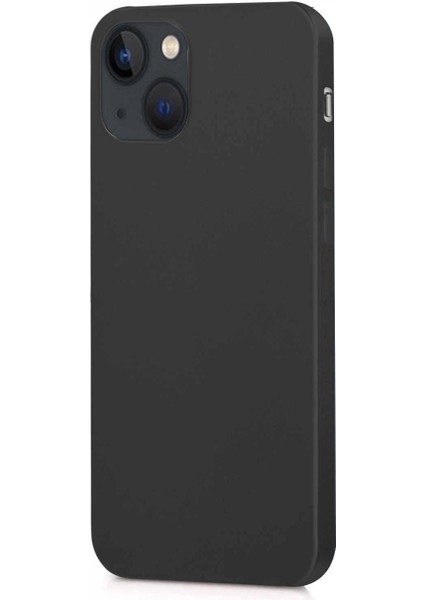 Matte Silicone Apple iPhone 14 Kılıf Siyah