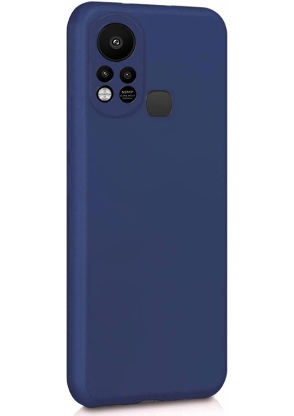 Matte Silicone Infinix Hot 11S Kılıf Lacivert