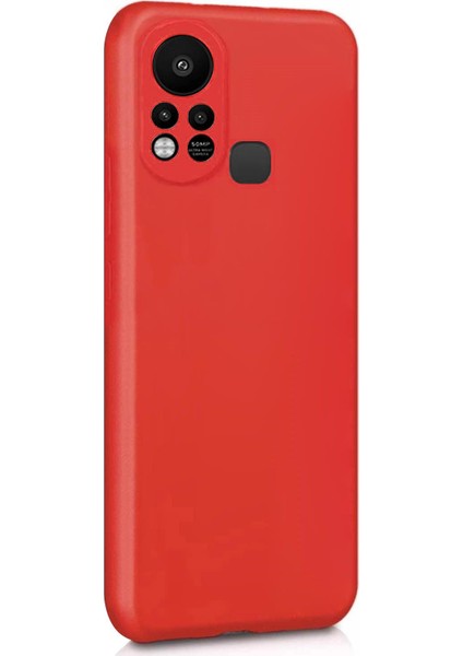 Matte Silicone Infinix Hot 11S Kılıf Kırmızı