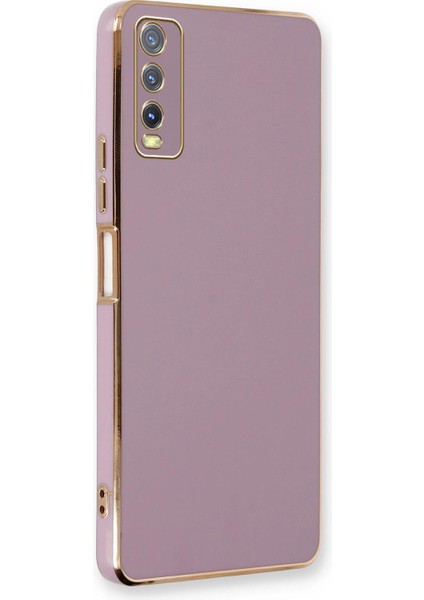 Vivo Y20S Kılıf Olive Plated Lila