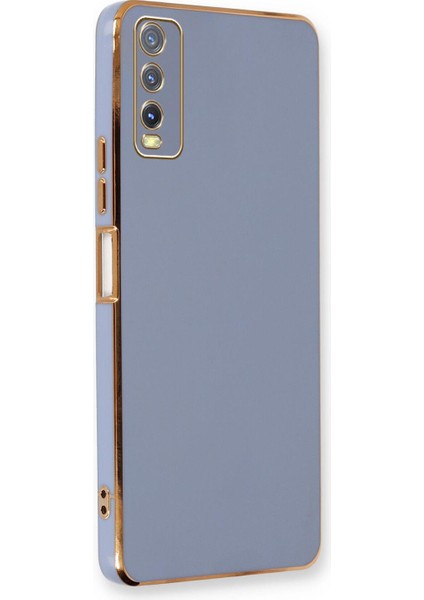 Vivo Y20S Kılıf Olive Plated Lavanta Grisi