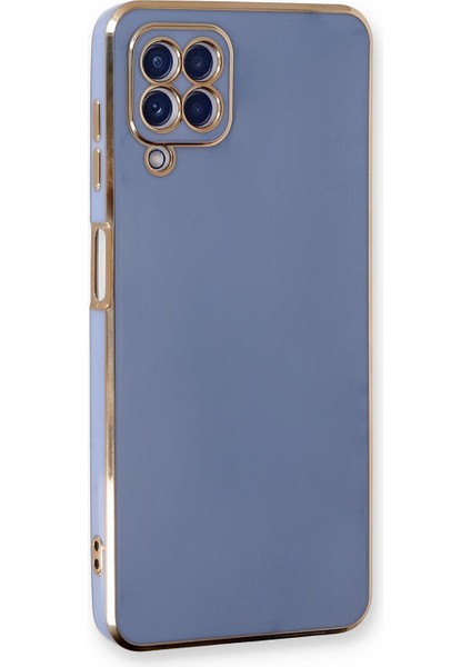Samsung Galaxy A12 Kılıf Olive Plated Lavanta Grisi