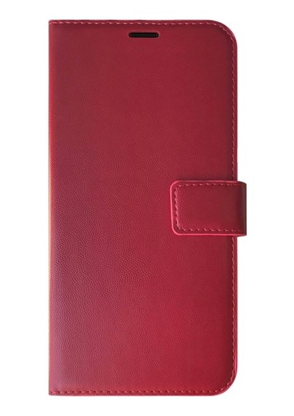 Apple iPhone 14 Pro Kılıf Delux Leather Wallet Kırmızı
