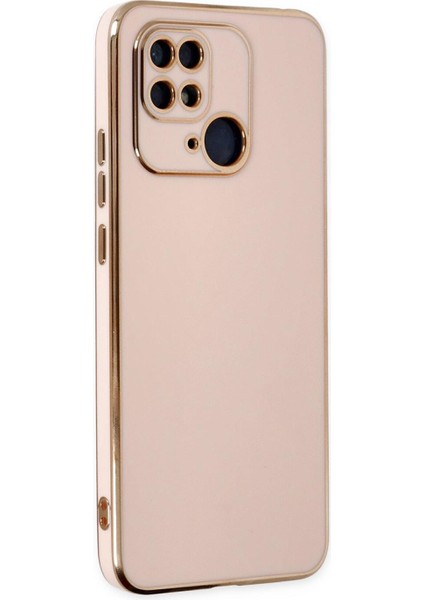 Xiaomi Poco C40 Kılıf Olive Plated Pembe