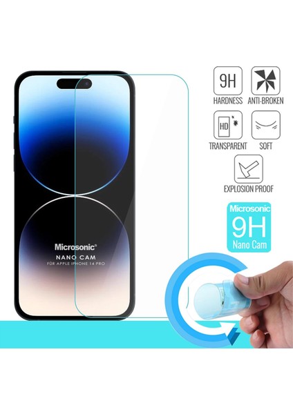 Apple iPhone 14 Pro Nano Glass Cam Ekran Koruyucu