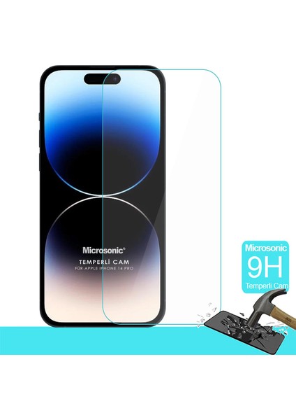 Apple iPhone 14 Pro Tempered Glass Cam Ekran Koruyucu