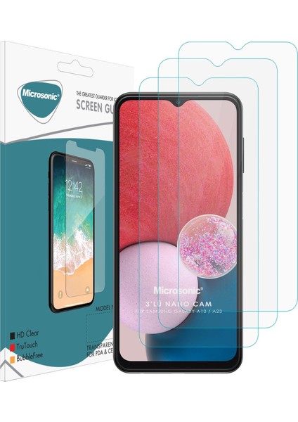 Samsung Galaxy A04S Screen Protector Nano Glass Cam Ekran Koruyucu (3`lü Paket)