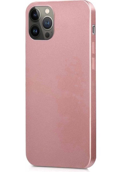 Matte Silicone Apple iPhone 14 Pro Kılıf Rose Gold