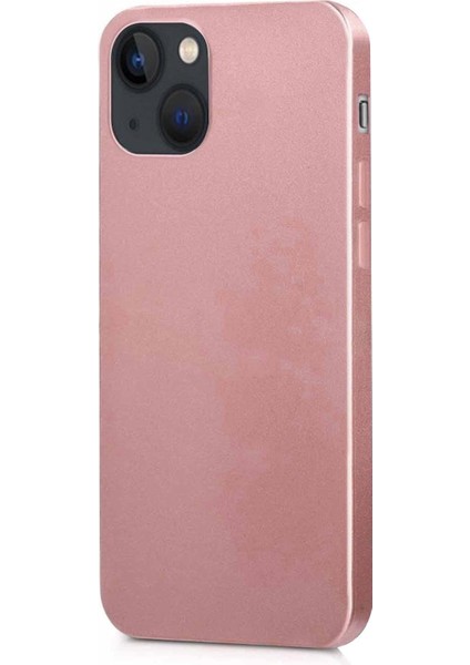 Matte Silicone Apple iPhone 14 Plus Kılıf Rose Gold