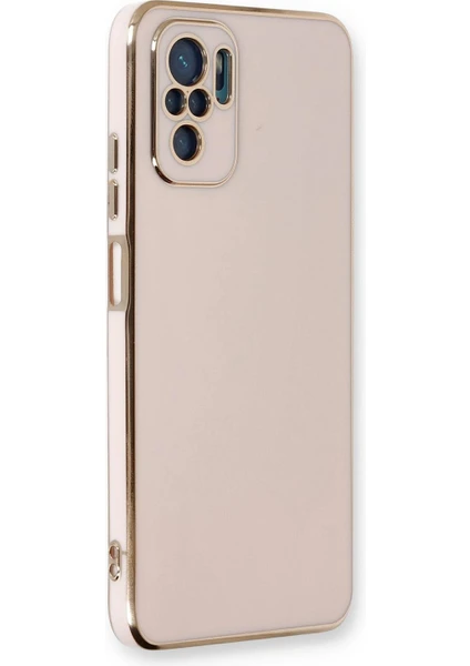 Xiaomi Redmi Note 10S Kılıf Olive Plated Pembe