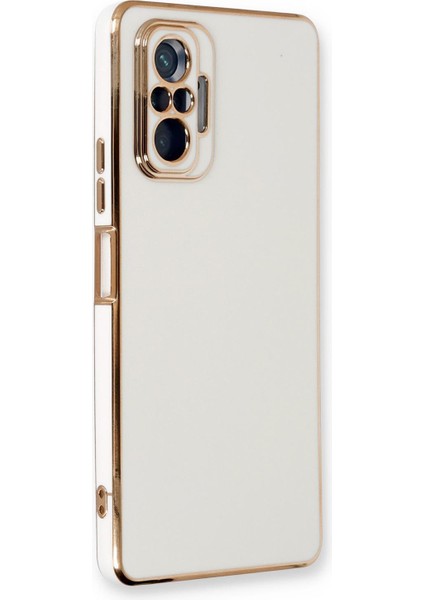 Xiaomi Redmi Note 10 Pro Max Kılıf Olive Plated Beyaz