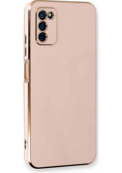 Samsung Galaxy A03S Kılıf Olive Plated Pembe