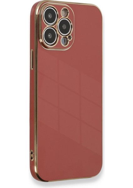 Apple iPhone 12 Pro Max Kılıf Olive Plated Kırmızı