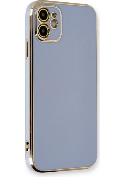 Apple iPhone 12 Kılıf Olive Plated Lavanta Grisi