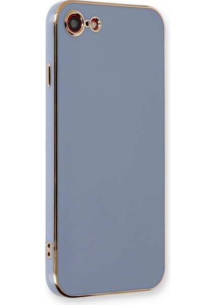 Apple iPhone 8 Kılıf Olive Plated Lavanta Grisi