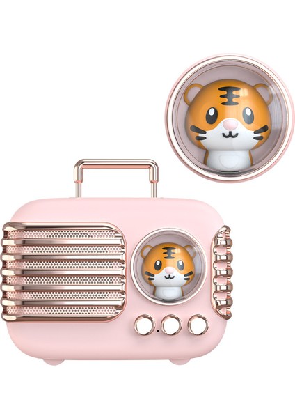 Karikatür Figürlü Bluetooth Hoparlör - Pembe (Yurt Dışından)