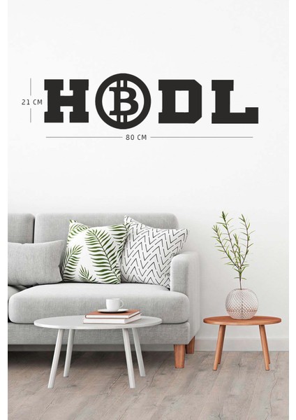 Bitcoin Hodl Yazılı Dekoratif Ahşap Tablo