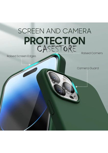 Iphone 14 Pro Max Uyumlu Kılıf Ekran Koruyucu ve Lens Koruyucu 360 Derece Koruma Set 3in1 modelleri