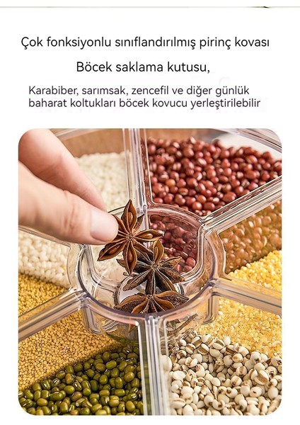 6 Bölmeli Depolama Kabı