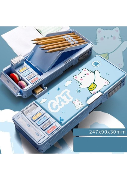 Öğrenci Kalem Kutusu - Mavi (Yurt Dışından)