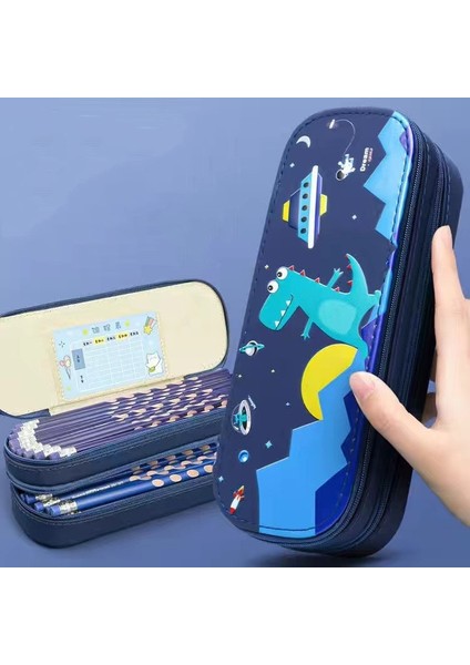 Öğrenci Kalem Kutusu - Mavi (Yurt Dışından)