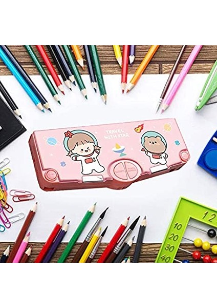 Öğrenci Kalem Kutusu - Pembe (Yurt Dışından) fırsatları