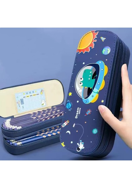 Öğrenci Kalem Kutusu - Mavi (Yurt Dışından)