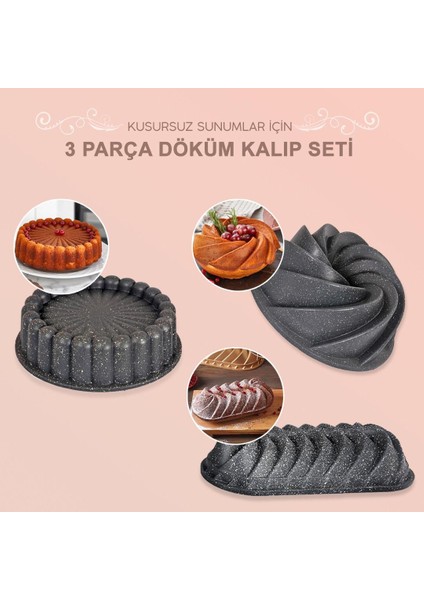 3'lü Kek Kalıbı