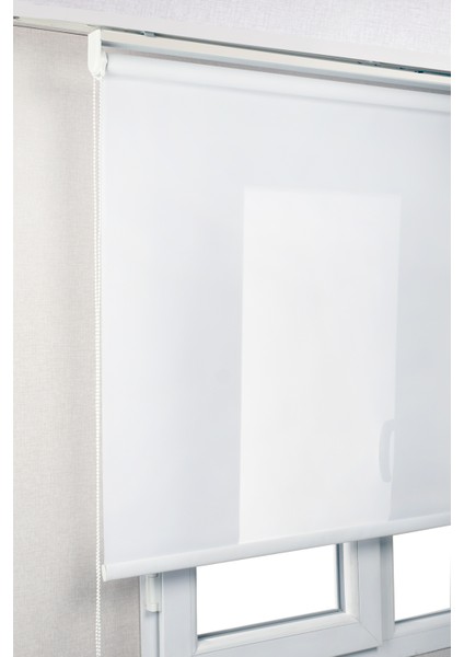 Ekonomik Polyester Beyaz Kumaş Kaliteli Güneşlik Stor Perde