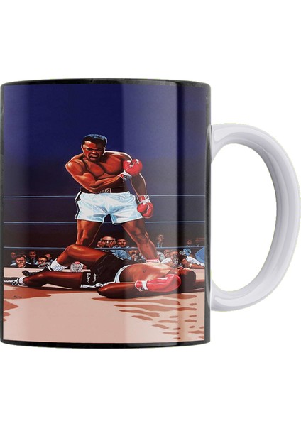 Muhammed Ali Çift Taraflı Baskılı Porselen Kupa